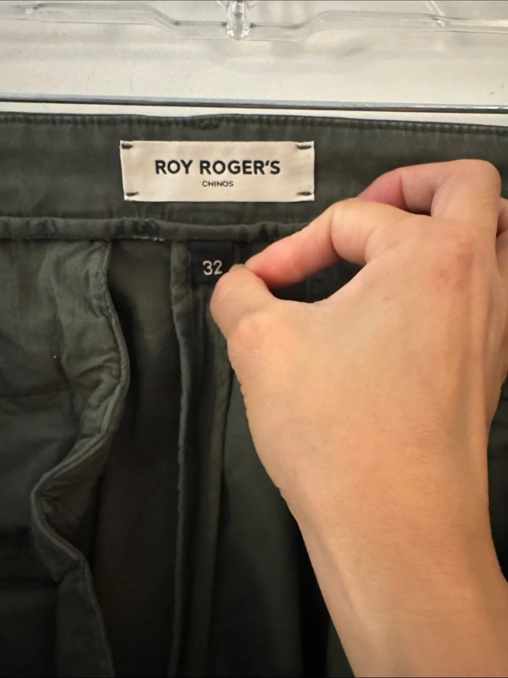 Roy Rogers Dark Olive Green Men's Chino Pants